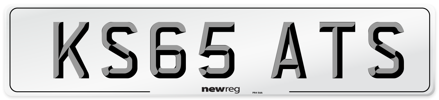 KS65 ATS Number Plate from New Reg